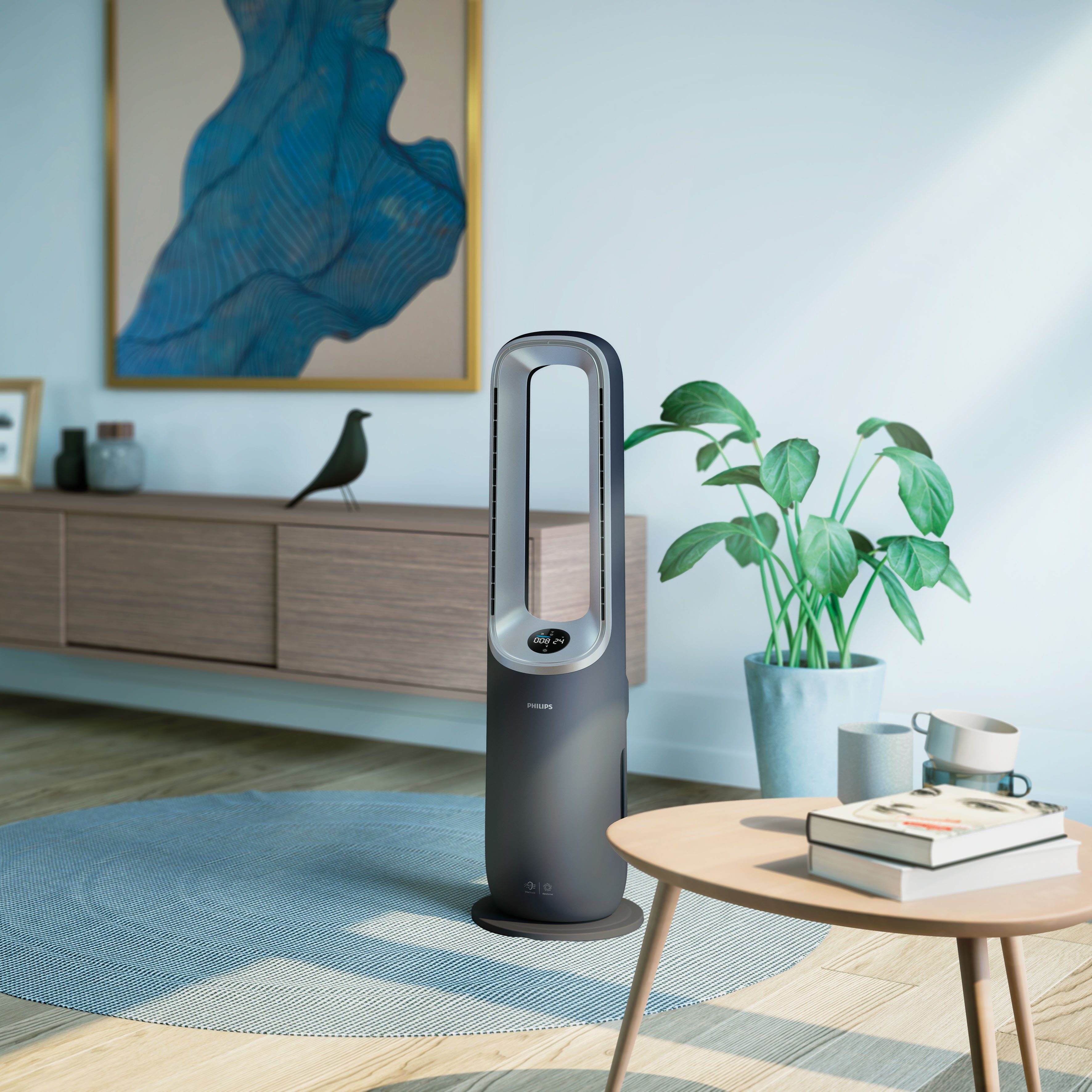 Philips Luftreiniger AMF870/15 Air Performer 8000 Serie, für 70 m² Räume, 3in1 Heiz- und Kühlfunktion, für Allergiker geeignet