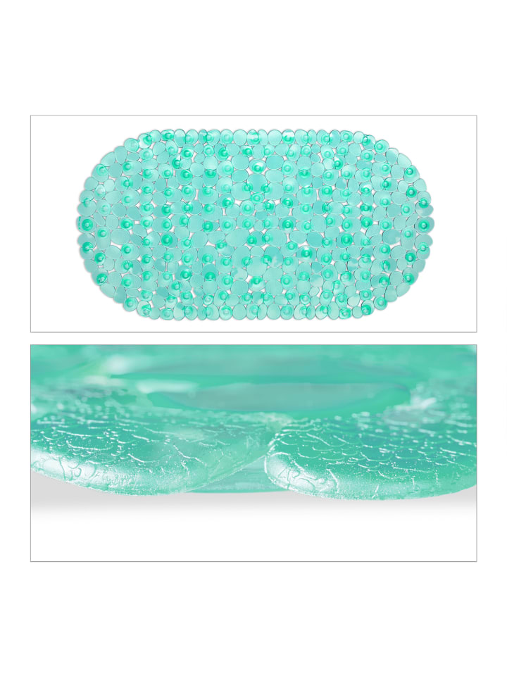relaxdays Badewannenmatte in Grün - (B)68 x (T)35,5 cm günstig kaufen onesize