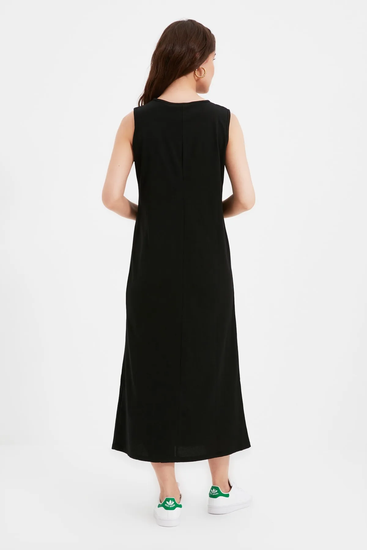 Trendyol Modest  Black-Skin 2er-Pack Strickkleid aus 100 % Baumwolle mit Futter TCTAW22UK0110