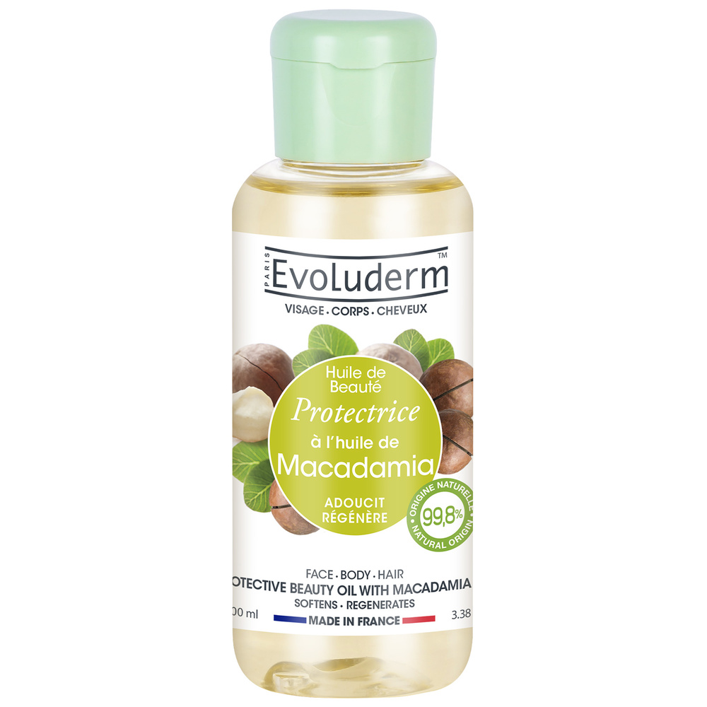 evoluderm Huile de Beauté Huile de Beauté Protectrice à l'Huile de Macadamia - 100 ml