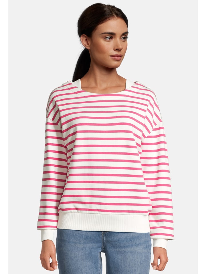 Salzhaut Sweatshirt LAFF in Offwhite pink günstig kaufen
