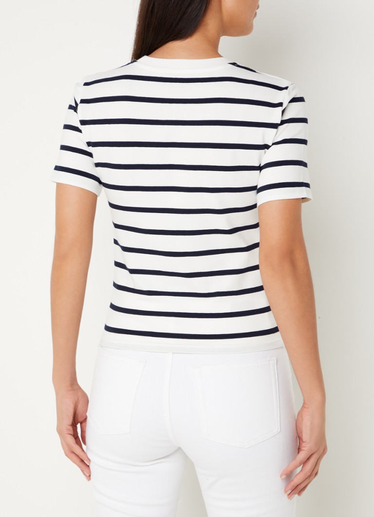 Tricou French Connection Rallye cu imprimeu în dungi