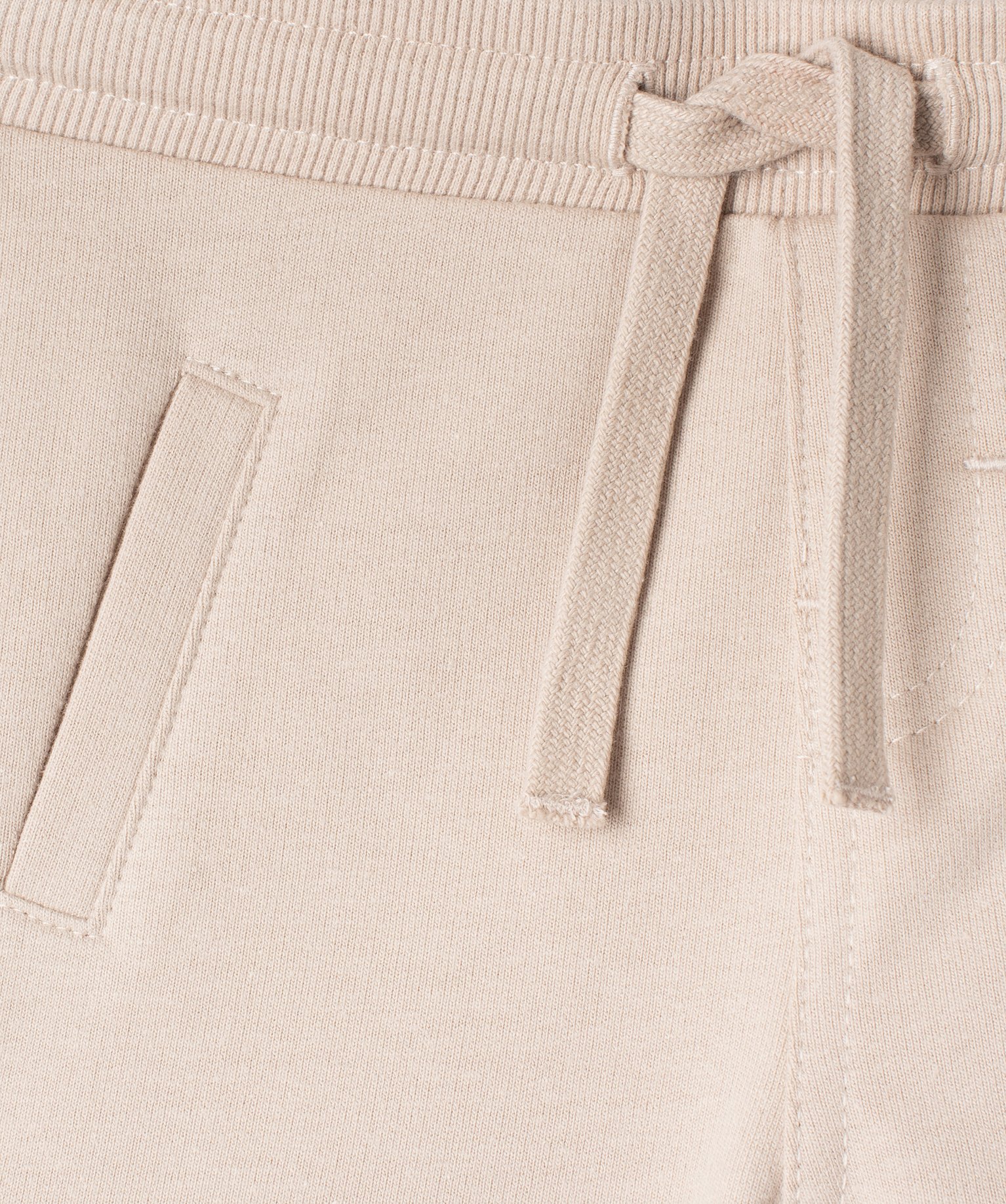Short bébé Garçon en maille avec ceinture bord-cte beige | GEMO