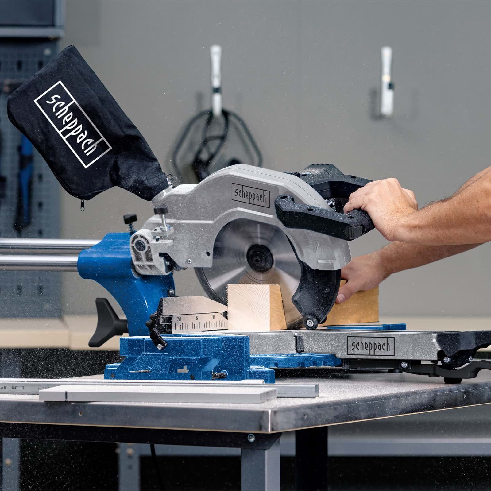Scheppach Zug- und Kappsäge Scheppach HM110MP Zugsäge Kappsäge Gehrungssäge mit Laser + Softstart