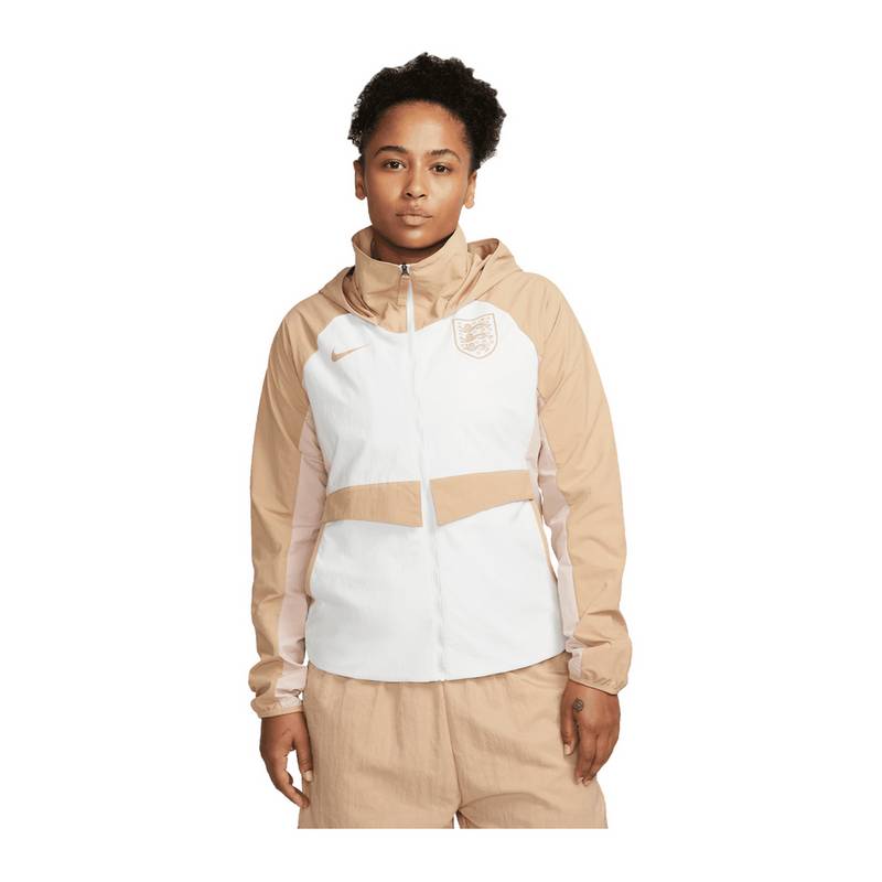 Nike England Jacke Damen Beige Trainingsjacke Damen