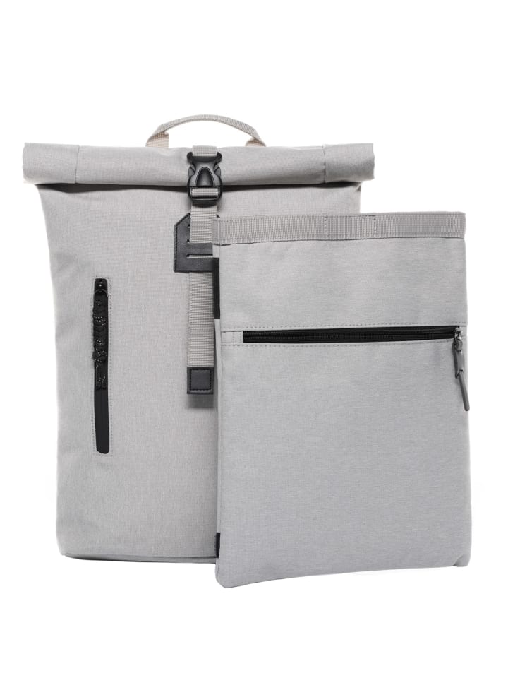 SONS OF ALOHA Rolltop Rucksack RollTop Rucksack Damen schön flach | extra Laptop-Hülle in weiß günstig kaufen onesize