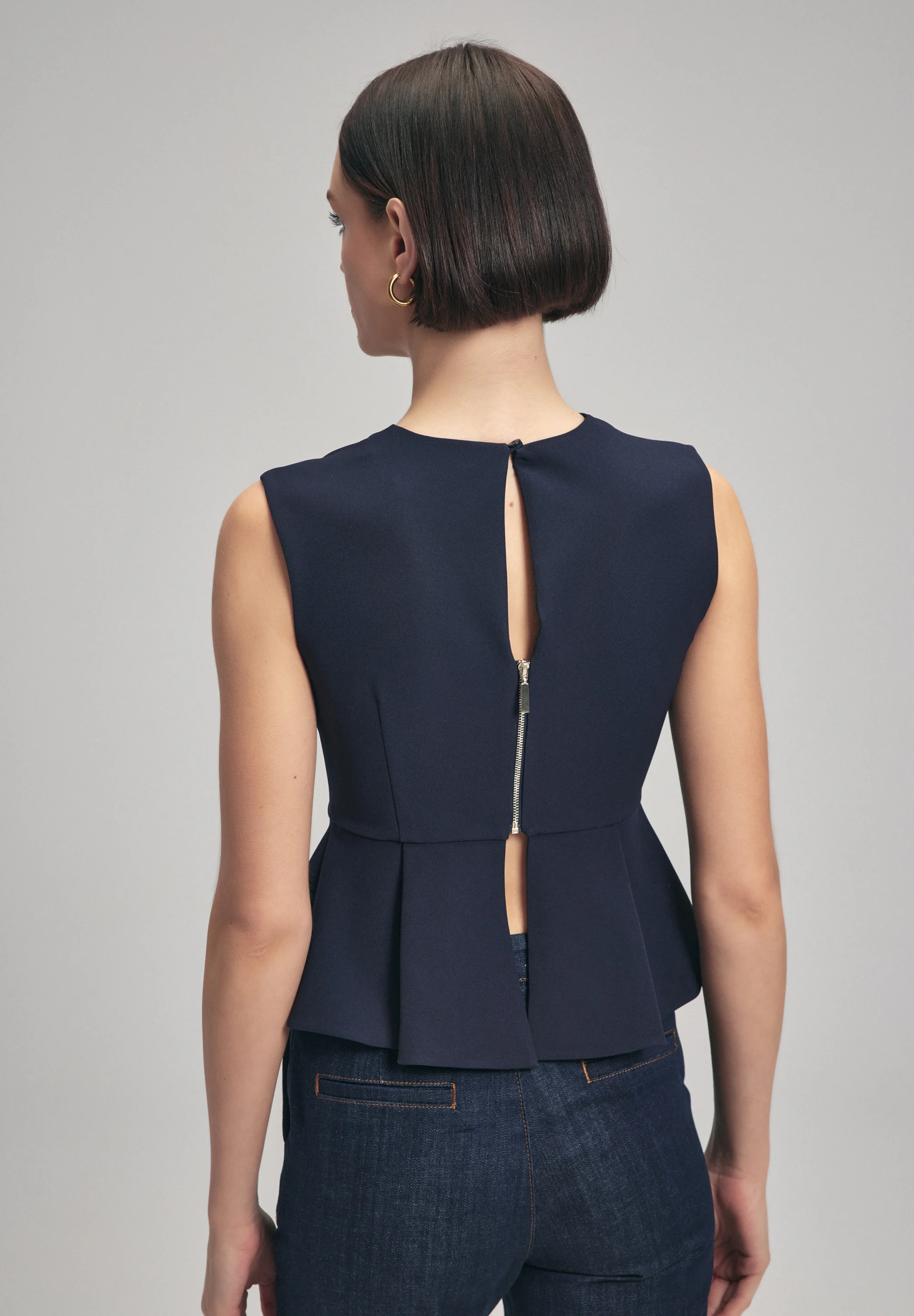 adL PLISADO PEPLUM - Top