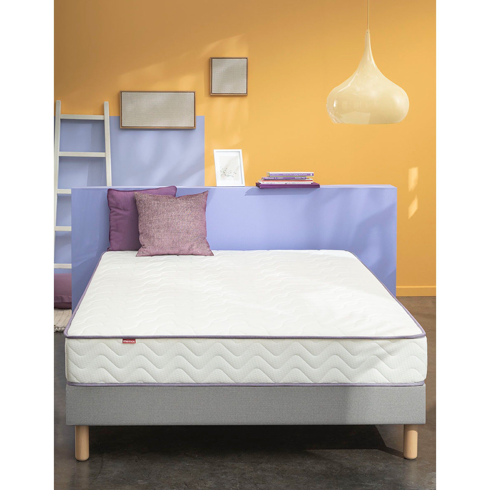 Matelas 520 ressorts Mérinos 21 cm confort ferme