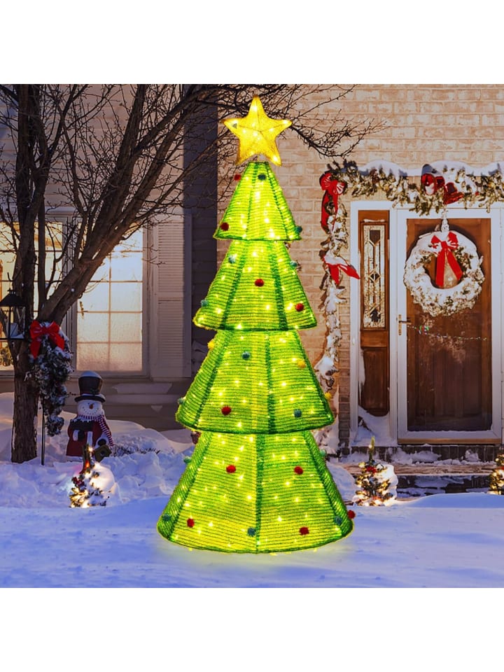 COSTWAY 190cm LED Weihnachtsbaum künstlich in Grün günstig kaufen onesize