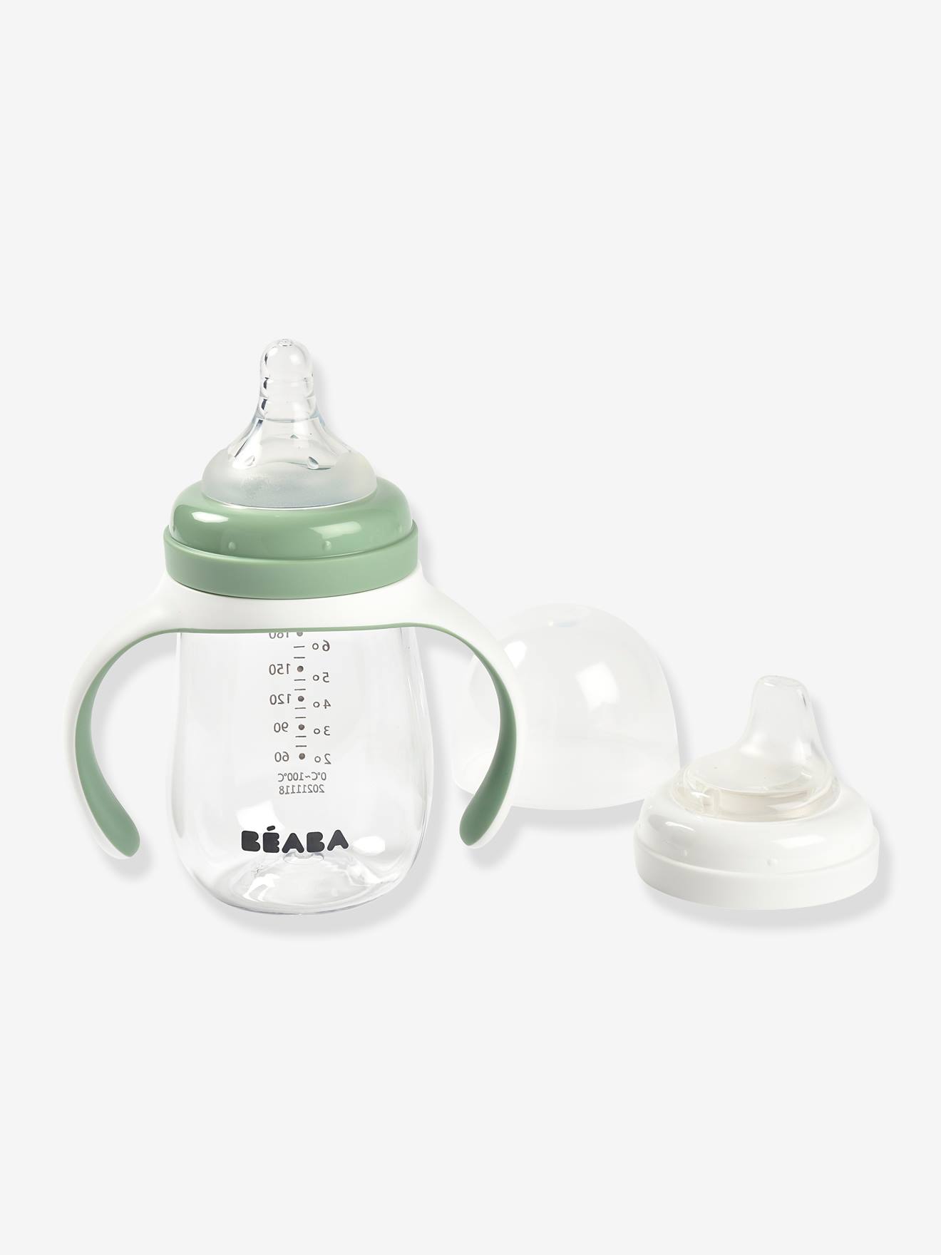 Biberon d'apprentissage 2 en 1 (210 ml) BEABA bleu