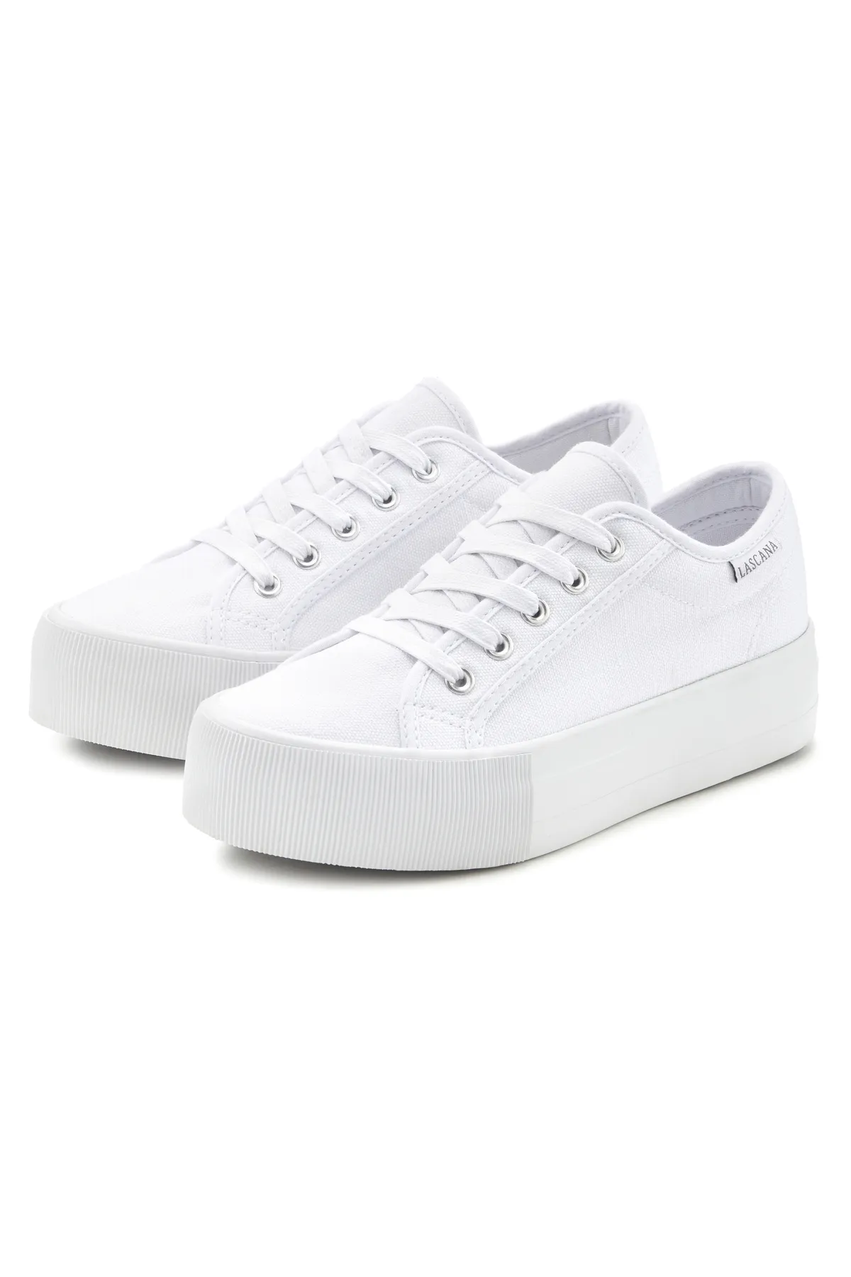 LASCANA  Sneaker - Weiß - Plateau Absatz