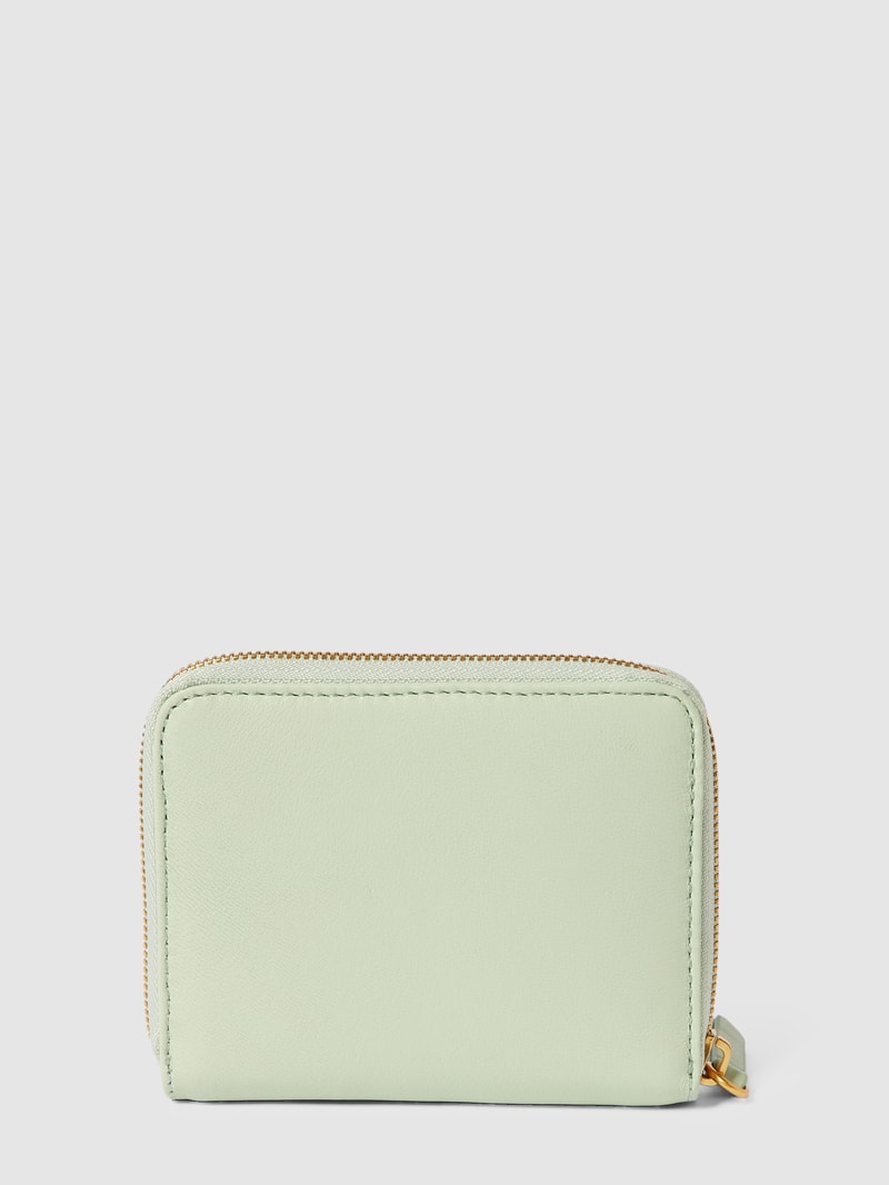 Portemonnaie aus Leder in mint