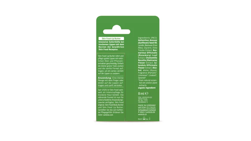 WELEDA SKIN FOOD Lip Butter 8 ml