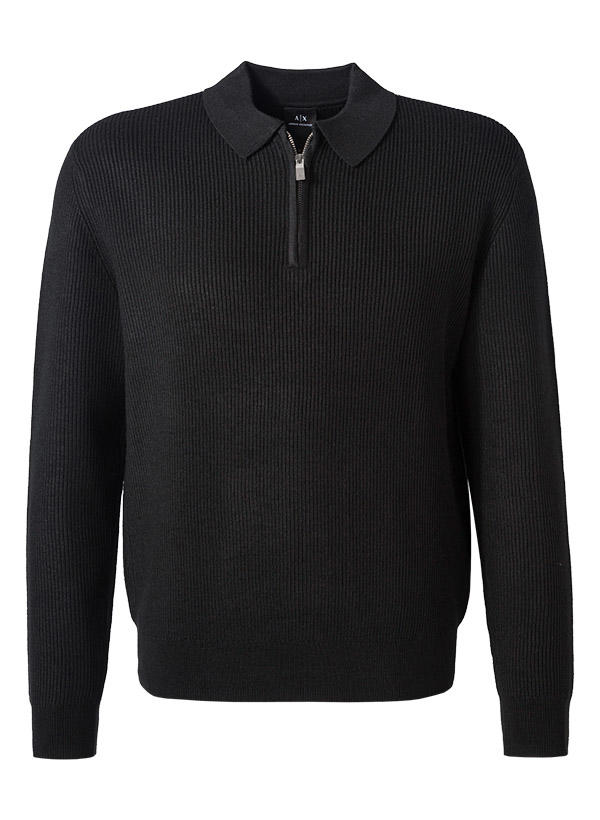 ARMANI EXCHANGE, Pullover, Schurwolle, schwarz