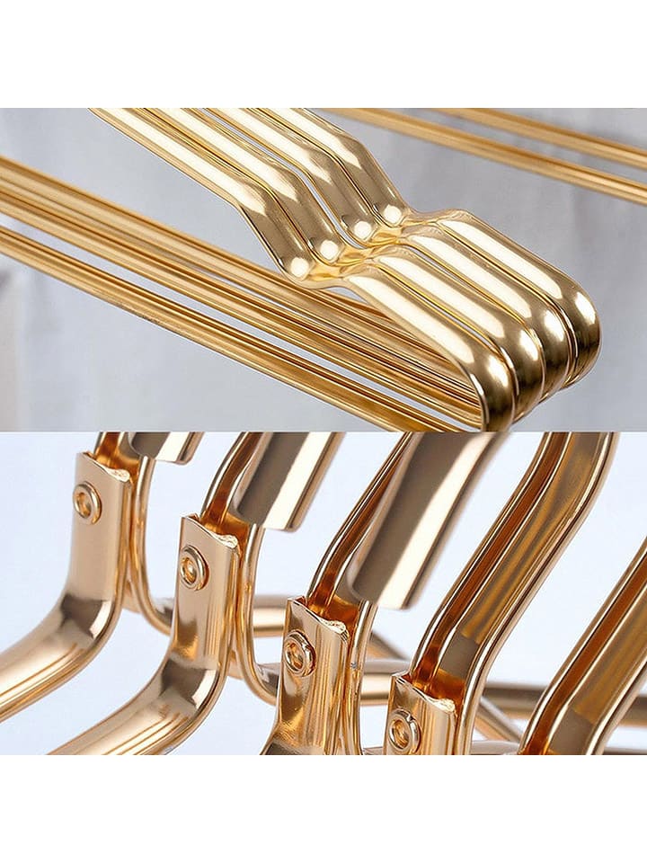 Joybos 10er-Set: Kleiderbügel in Gold - (B)41,5 cm günstig kaufen onesize