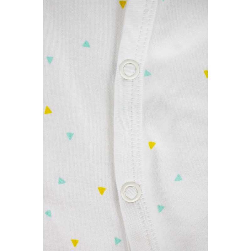 Pyjama bébé été Jersey Coton Bio motifs triangles