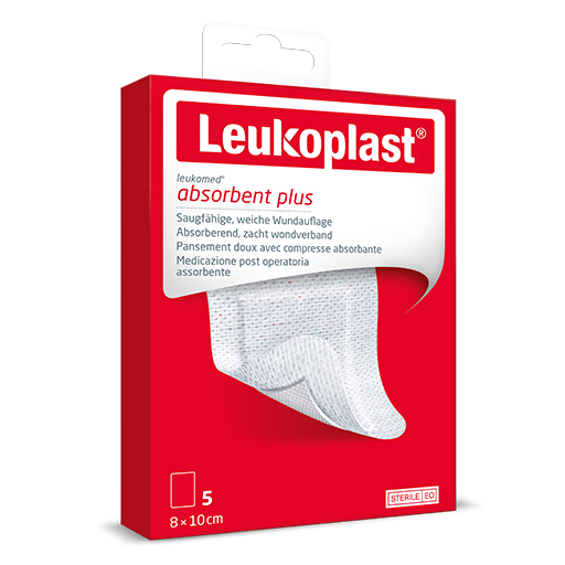 LEUKOPLAST Leukomed steril 8x10 cm Wundauflage  5 St  Verband