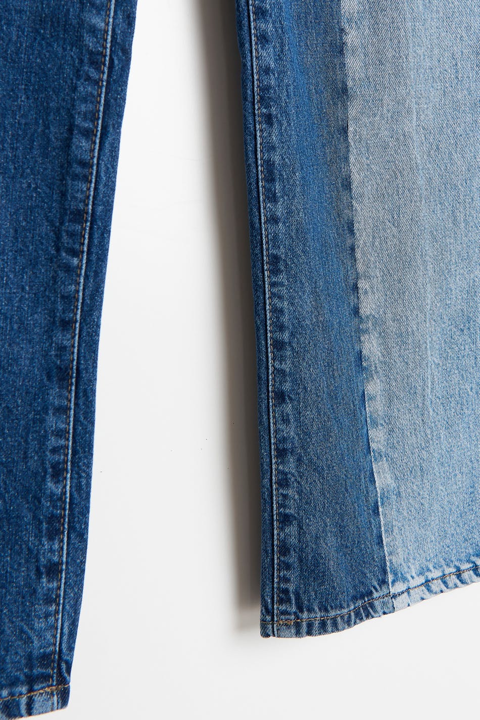 Straight block jeans
