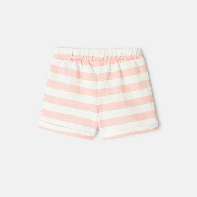 Short en molleton de coton bio rose mixte Absorba