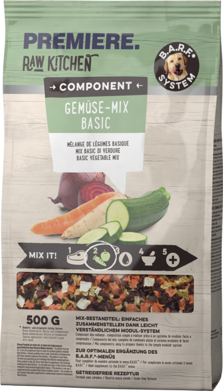 PREMIERE Ergänzungsfutter & Aufzucht PREMIERE RAW KITCHEN Gemüse-Mix Basic 500g