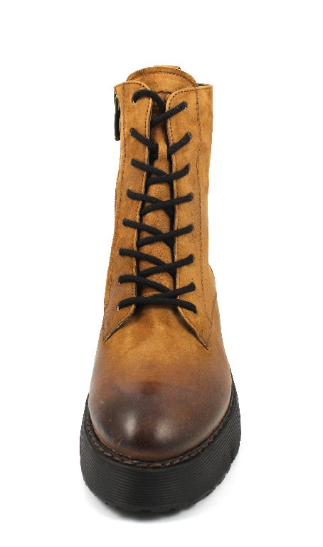 PAUL GREEN Schnür-Stiefeletten braun