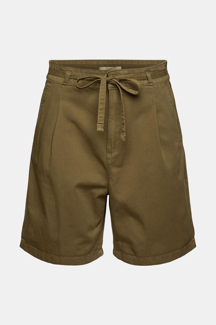 Highwaist-Shorts aus 100% Pima-Baumwolle