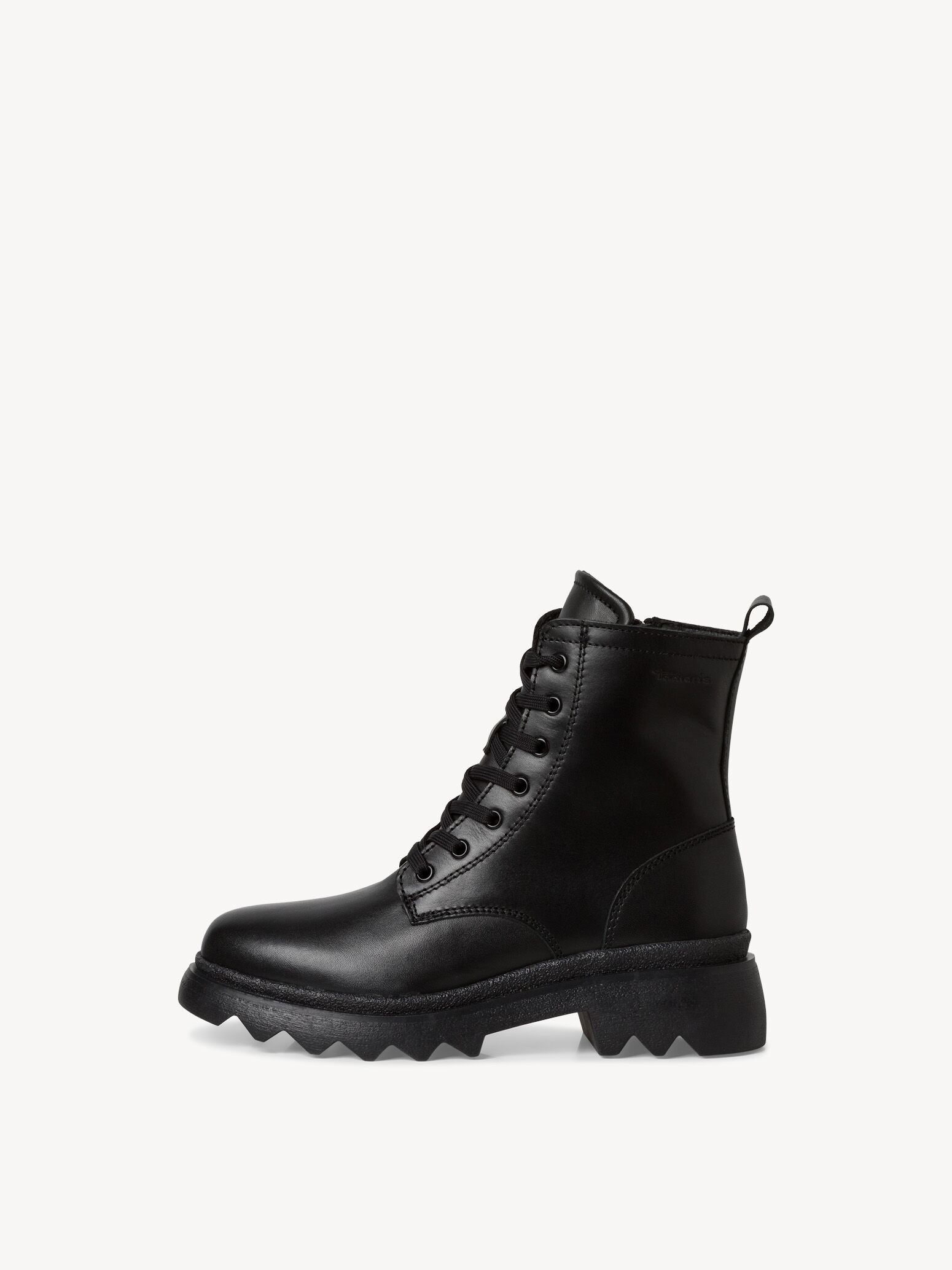 Bottine en cuir - noir