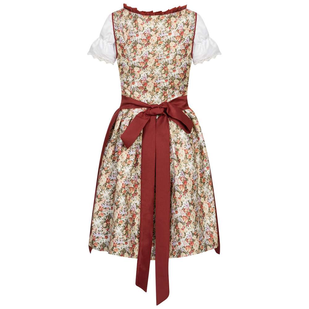 Dirndl Damen Oktoberfest-Kostüm MIESEPETER® weinrot