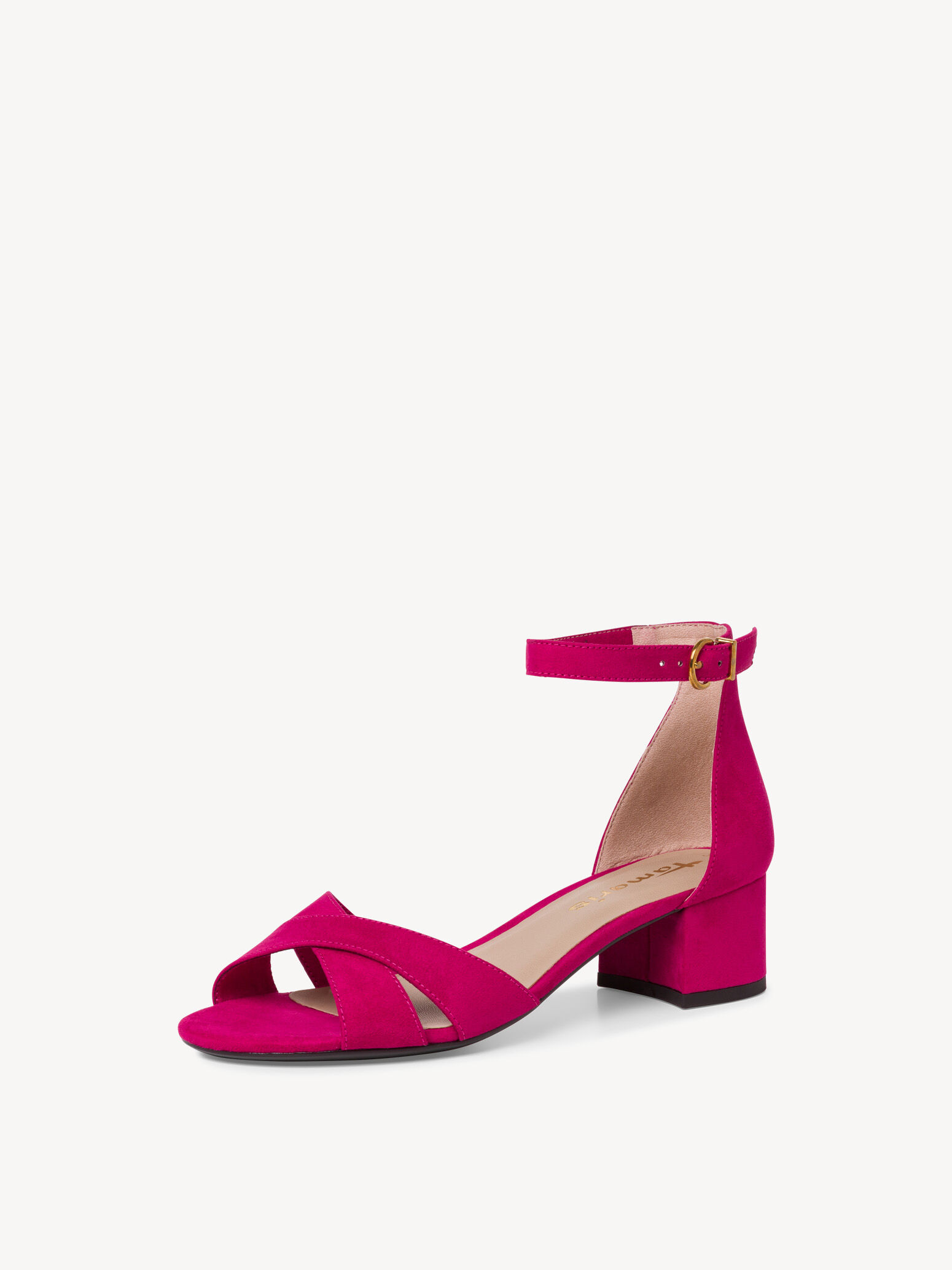 Sandale à talon - rose fuchsia