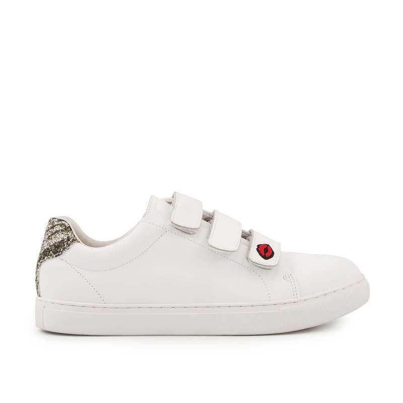 Baskets en cuir Edith folie douce