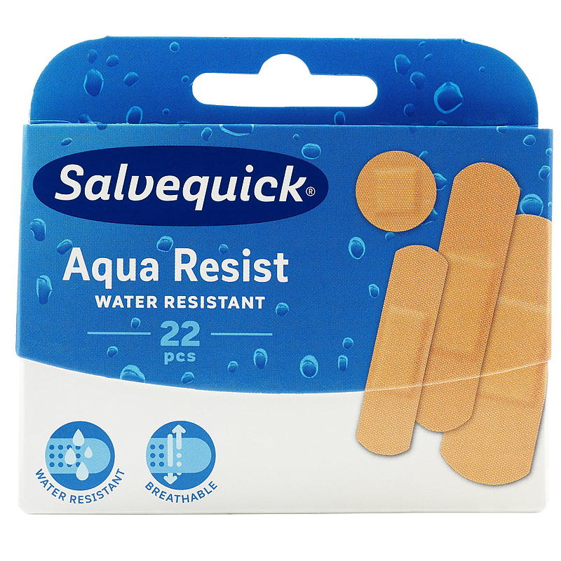 Salvequick Vannfast plaster 22 stk, Salvequick
