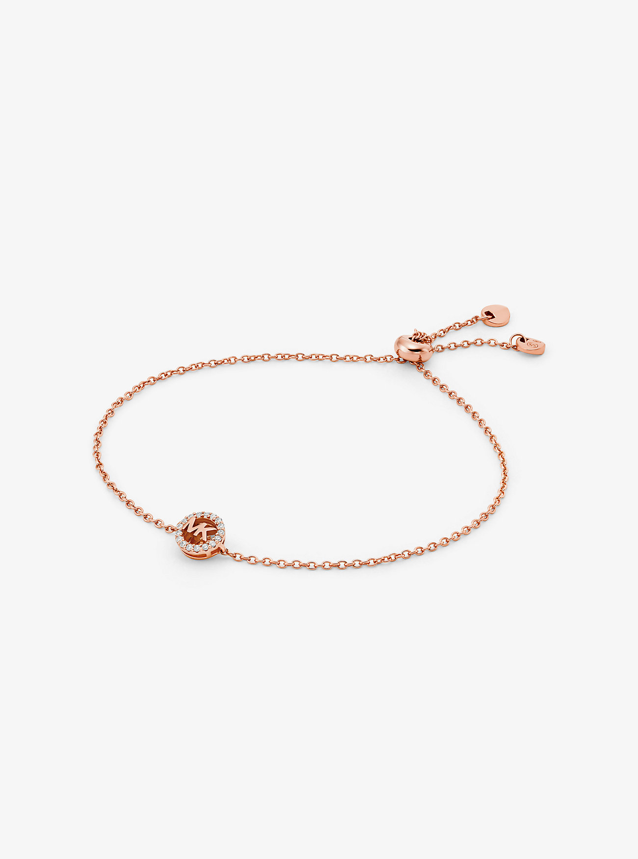 Fulton Precious Metal-Plated Sterling Silver Slider Bracelet - ROSE GOLD