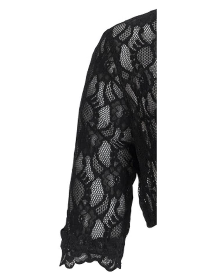 Nübler Dirndlbluse 3/4 Arm Laura in Schwarz günstig kaufen