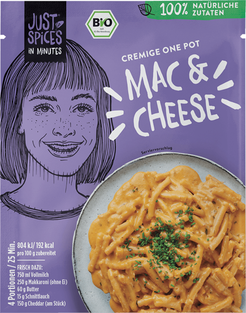 Just Spices Bio Cremige One Pot Mac & Cheese - In Minutes