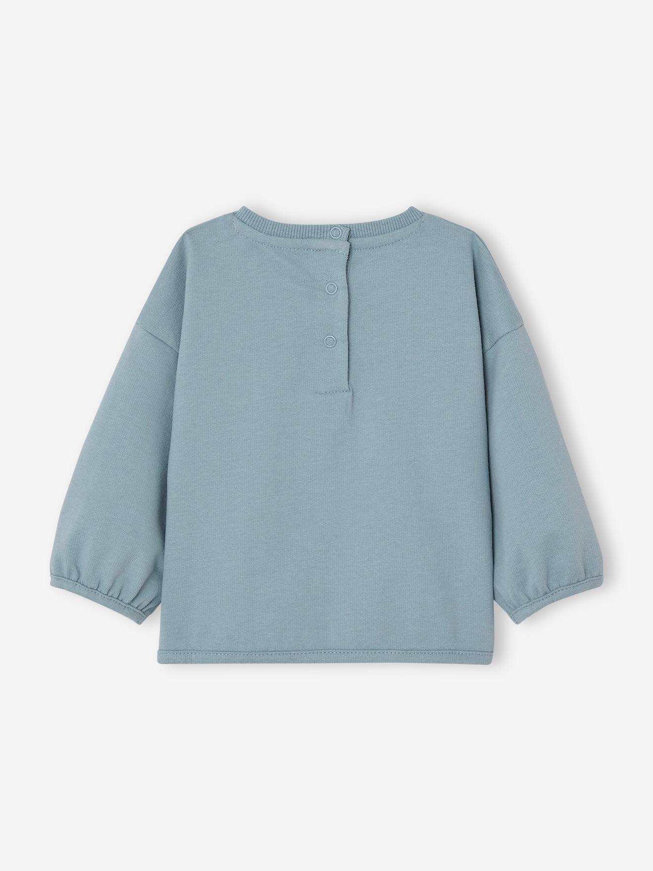 Vertbaudet Baby Sweatshirt mit Recycling-Polyester - graublau