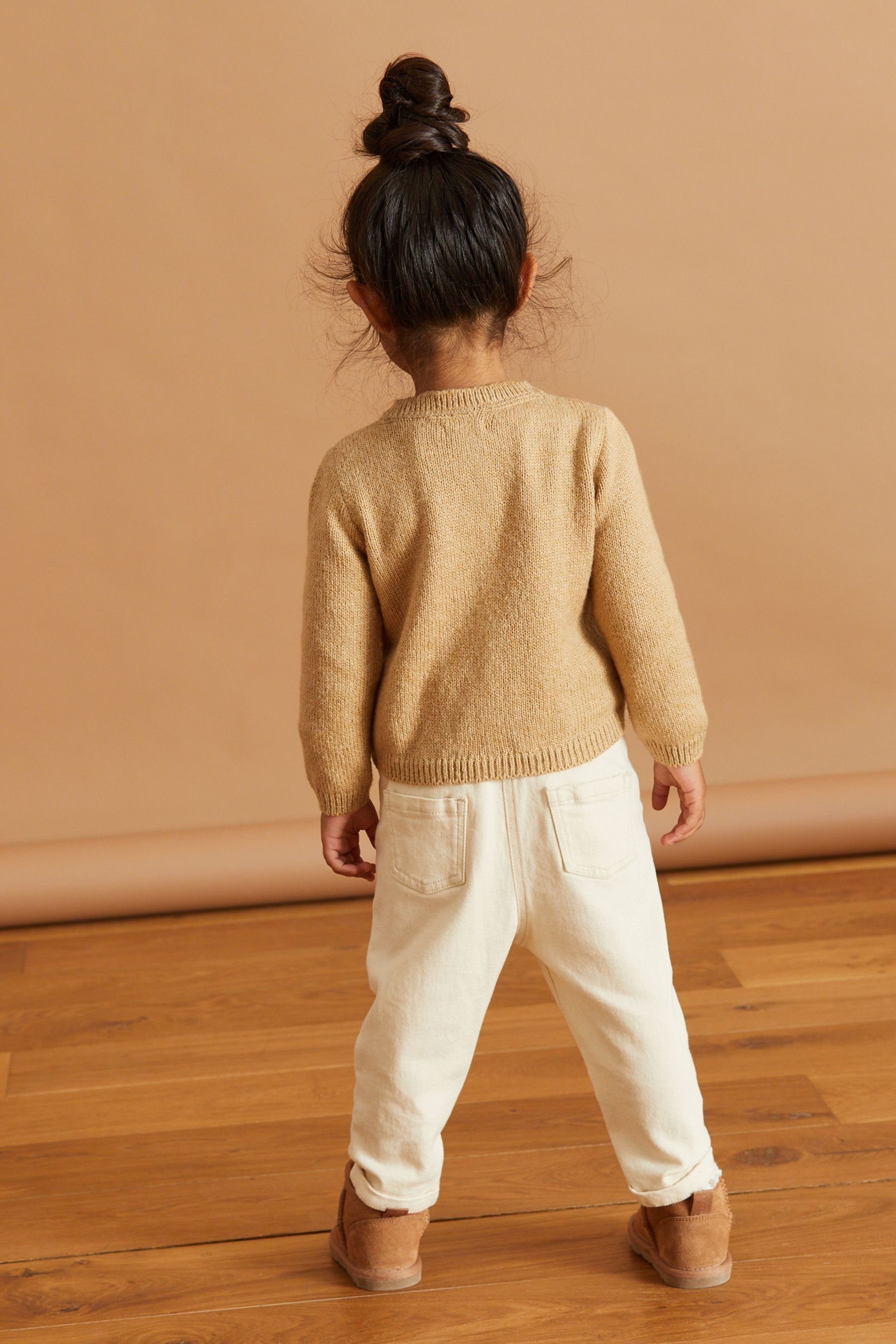 Next Strickjacke Strickjacke mit Figurenstickerei (1-tlg)