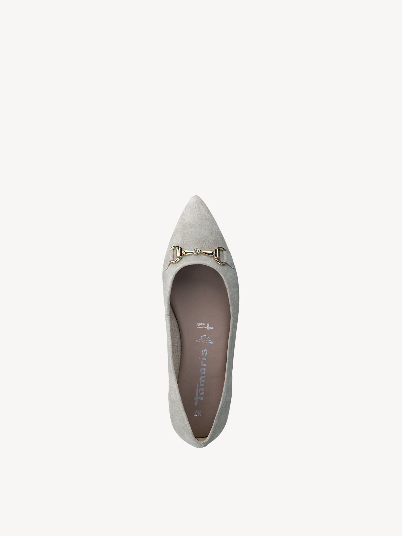 Ballerine en cuir - beige