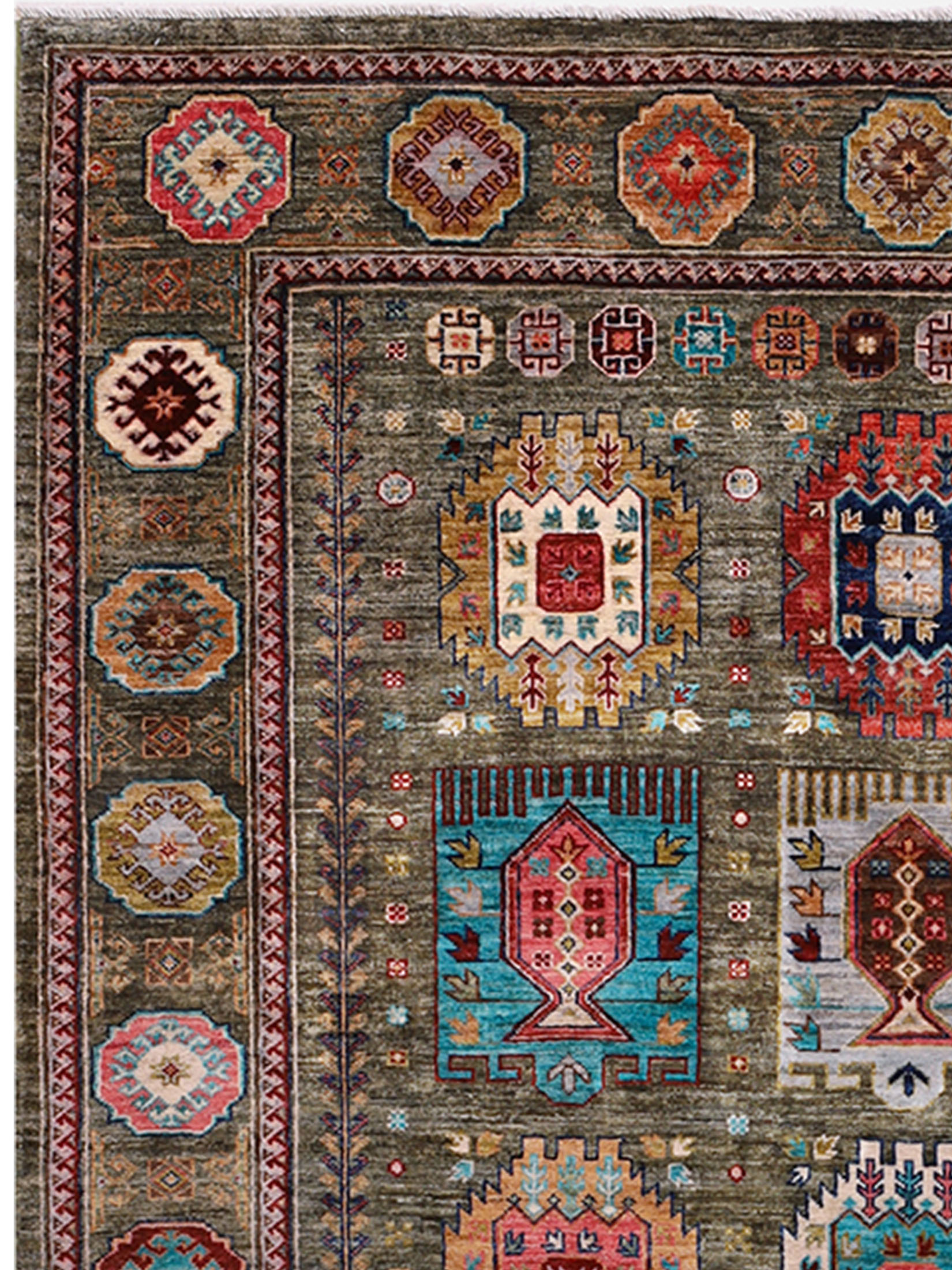 Kazak Ghazni ca. 175 x 240 cm, Unikat / Einzelstück