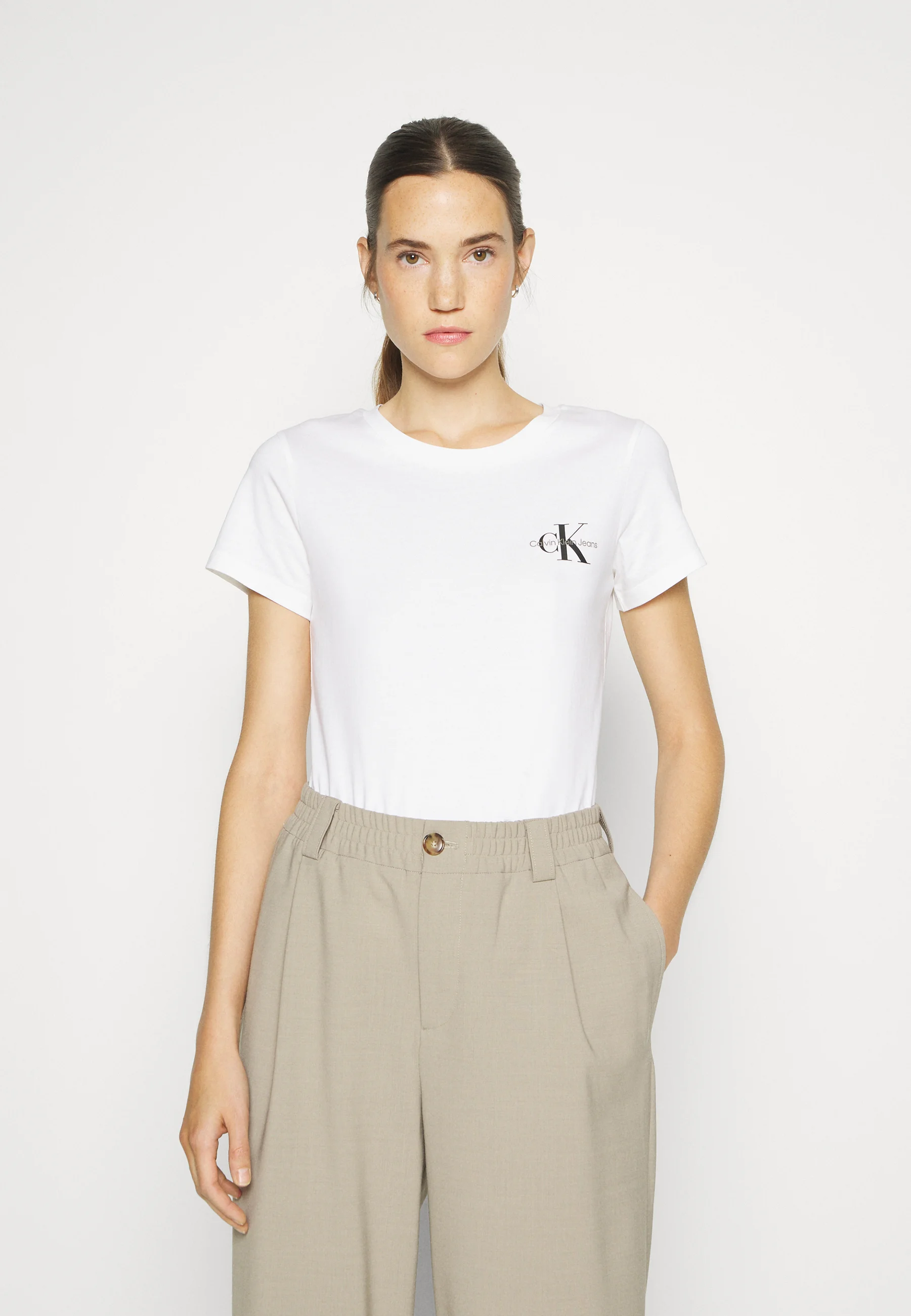 Calvin Klein Jeans MONOLOGUE SLIM TEE PACK DE 2 - Camiseta básica