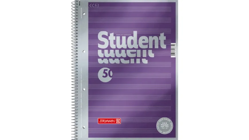 BRUNNEN Noten-Collegeblock A4 50 Blatt Lineatur 14