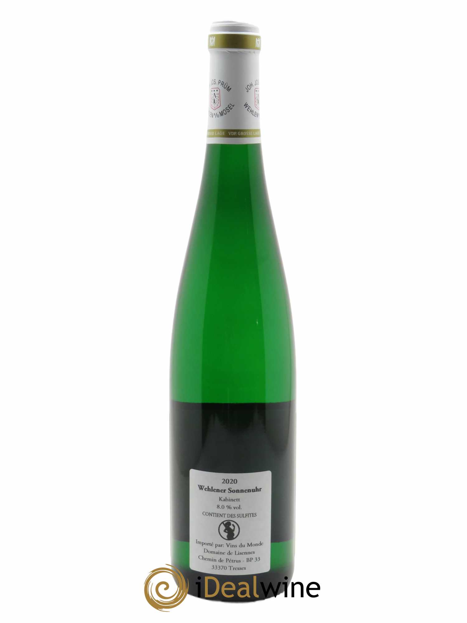 Riesling Joh. Jos. Prum Wehlener Sonnenuhr Kabinett  2020 - Lot de 1 Bouteille