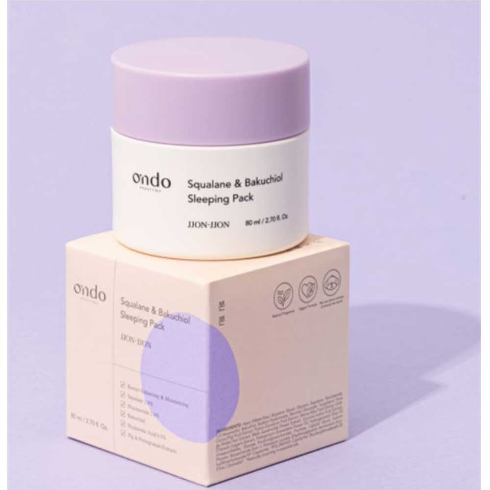 Ondo Squalana & Bajuchiol Sleeping Pack 80 ml
