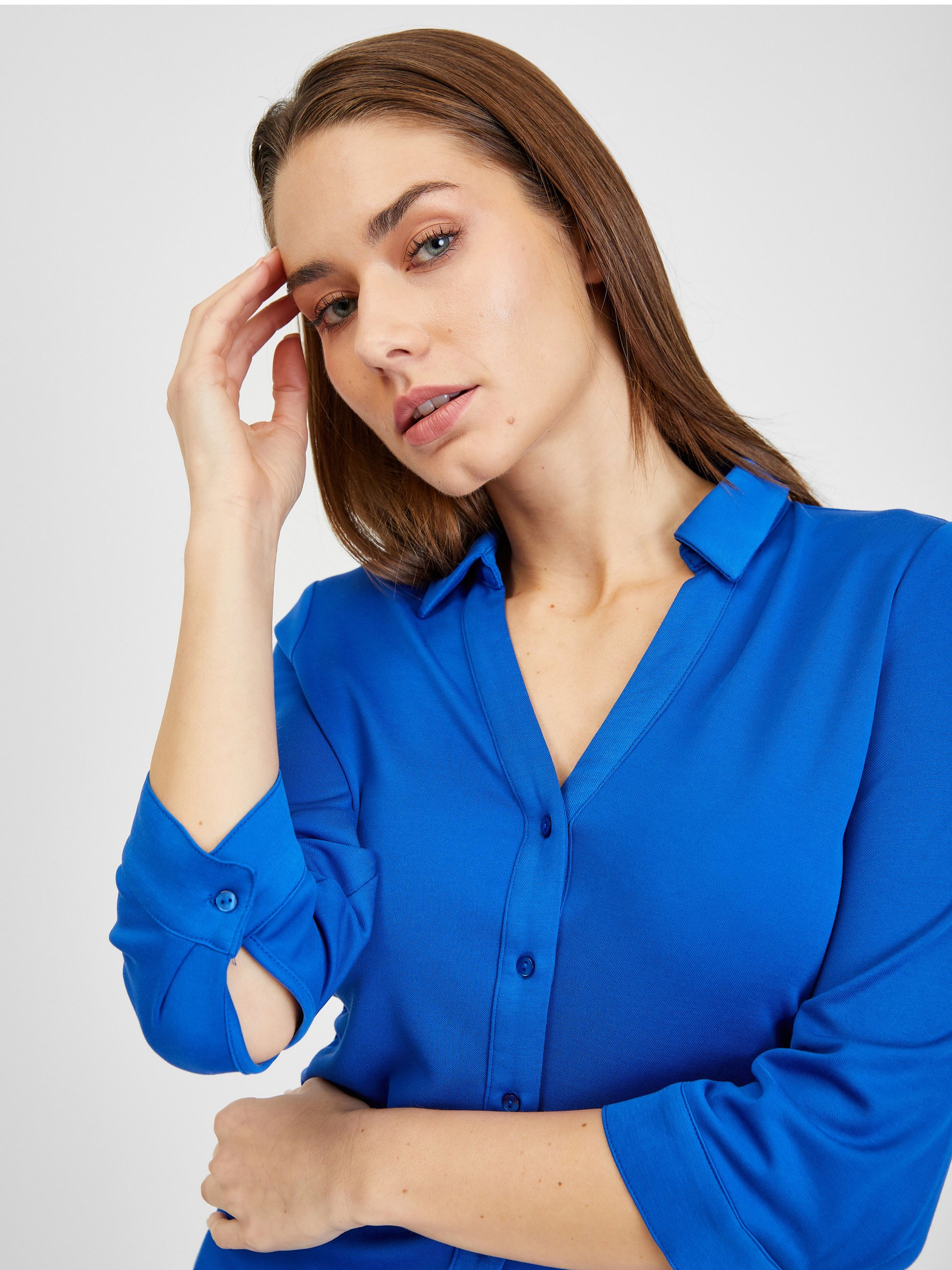 Blaue Bluse ORSAY