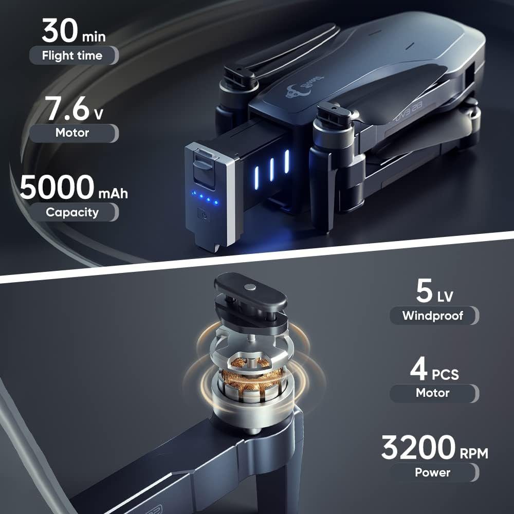 Teeggi ZLL SG906 MAX2 GPS 4km Kontrollabstand Drohne (mit Kamera EIS 4K HD360 Grad Laser Hindernis Vermeidung 3Achsen Gimbal)