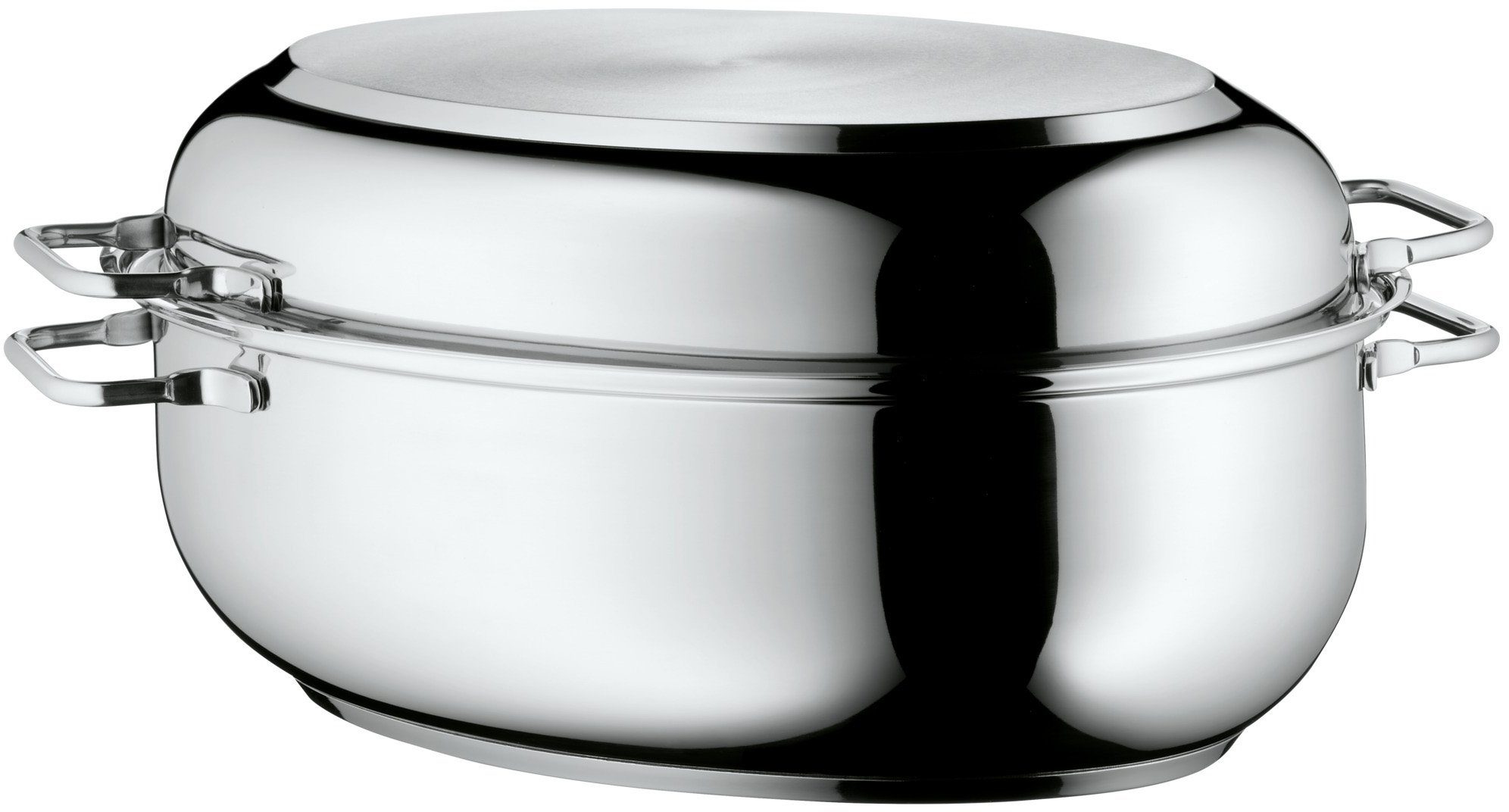 WMF Bräter, Cromargan® Edelstahl Rostfrei 18/10 (1-tlg), Deckel als induktionsgeeignete Pfanne nutzbar, 8,5 Liter