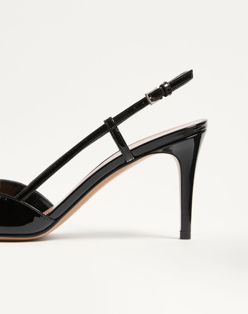 VLogo Signature Patent Slingback Pump 80mm