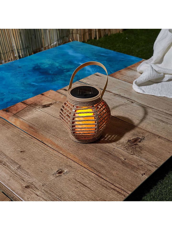 Ethnical Life LED-Solar-Dekoleuchte in Beige - (H)15 x Ø 15 cm günstig kaufen onesize