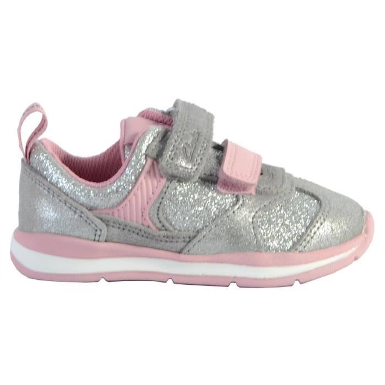 Basket Cuir Clarks Ferris Run T gris