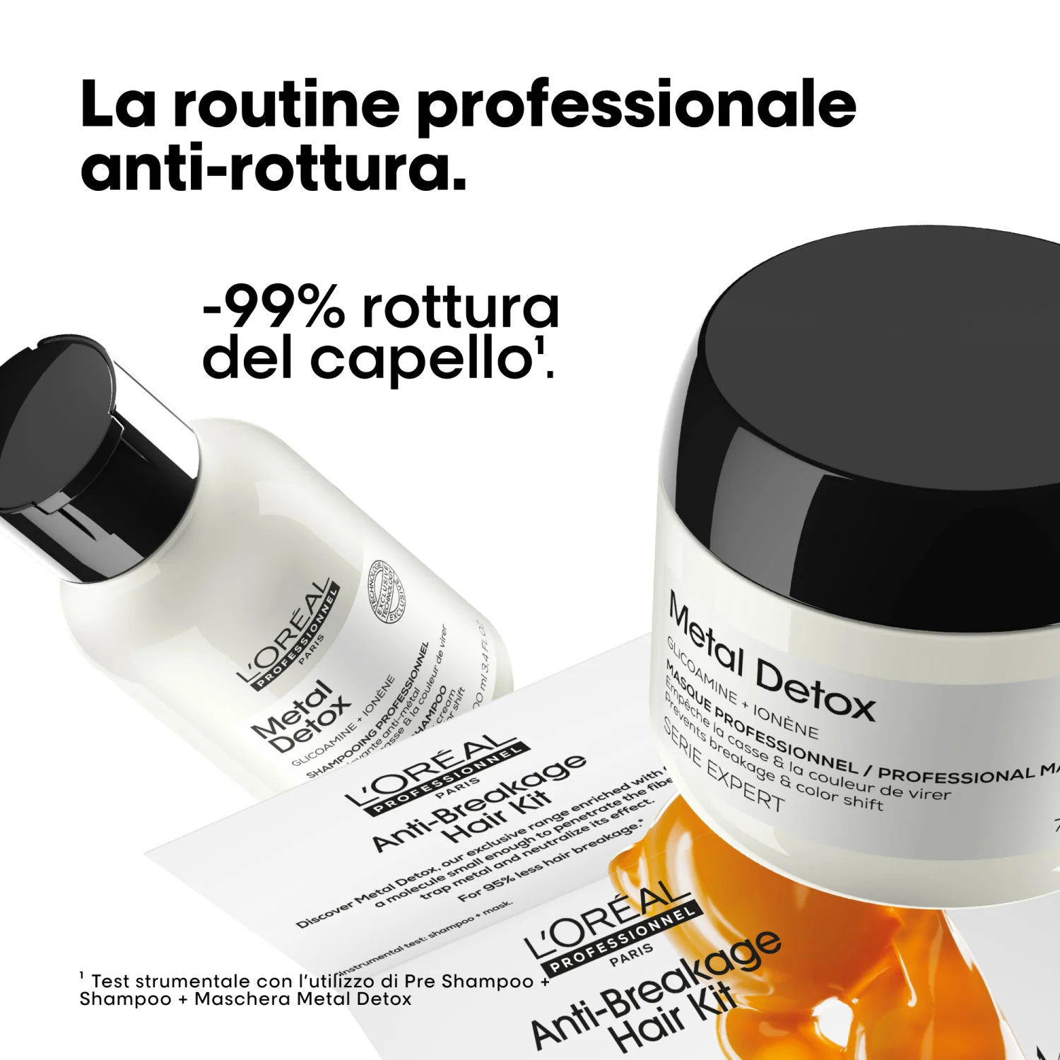 ASIANTUNTIJAN SARJA Uusi Metal Detox Mini Duo Kit Shampoo + Naamio - Hiusten lahjasetit