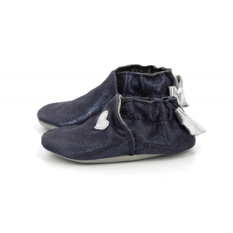 Chaussons cuir Mini Love Plg